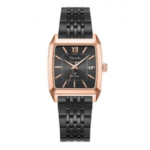 Alexandre Christie AC 1041 Rosegold Black Man MDBBRBA